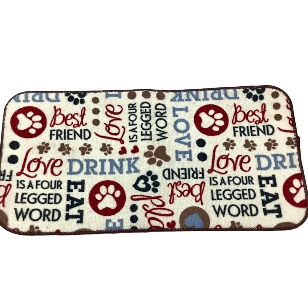 Kitchen Basics Microfiber Anti-Skid Pet Bowl Mat